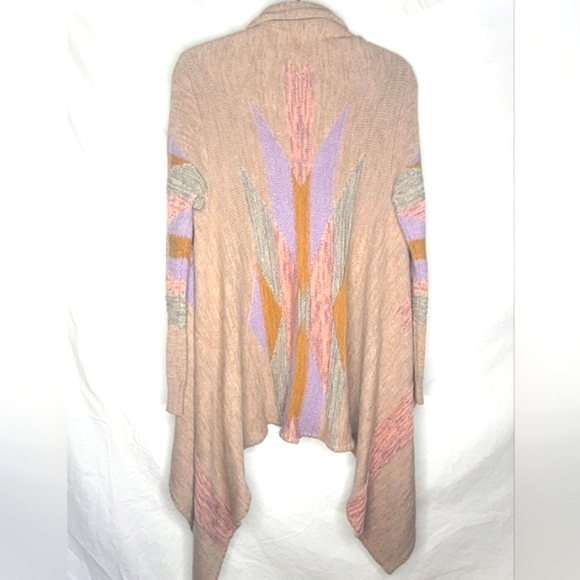 Lauren Ralph Lauren Open Cardigan L/XL Sweater Browns Purples Pinks Stunning ๐ - Picture 6 of 7